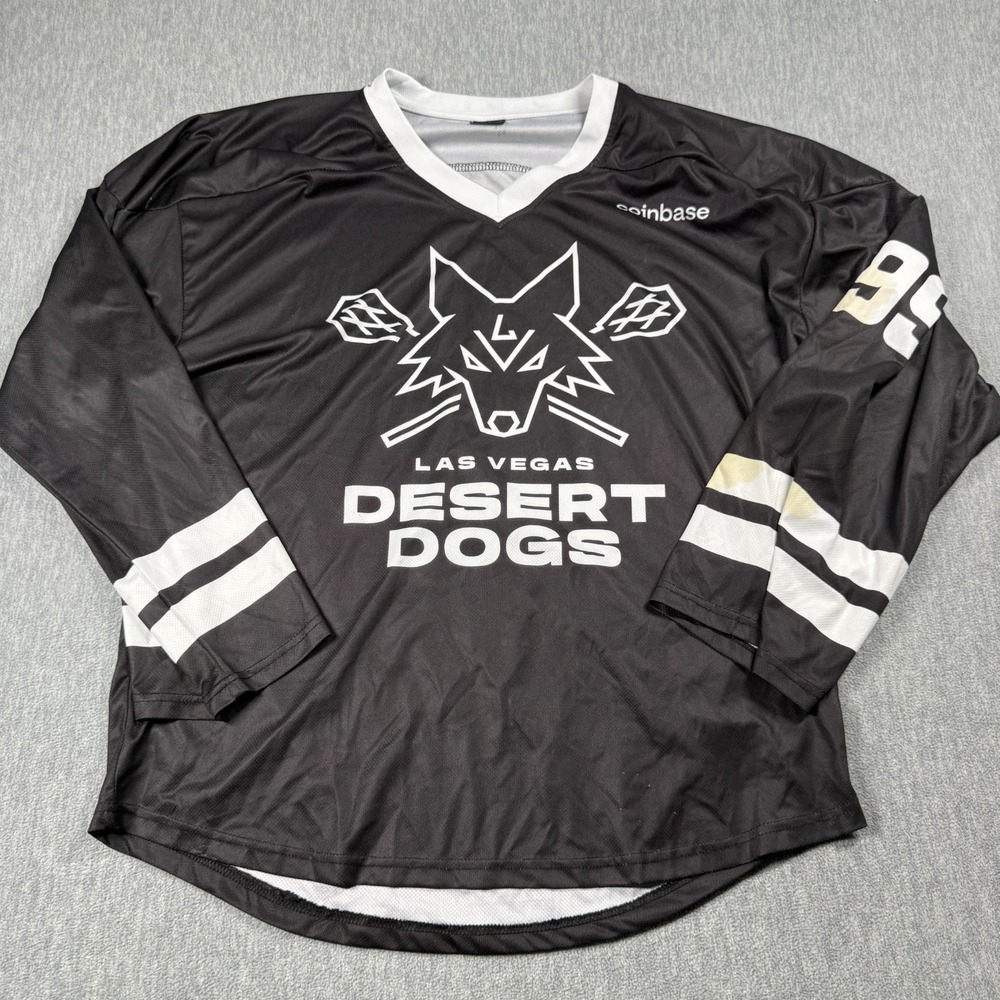 Las Vegas Desert Dogs Jersey Men AXL Black Hockey Gretzky #99 NLL Lacrosse Mesh